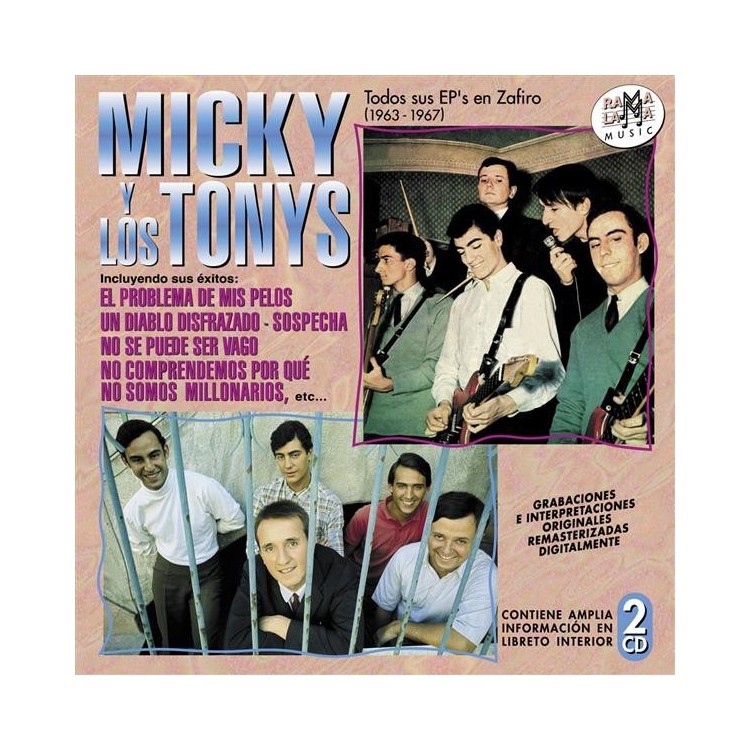 MICKY Y LOS TONYS - Todos Sus EP's en Zafiro (1963-1967)