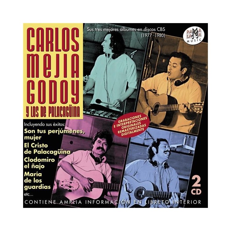 CARLOS MEJIA GODOY Y LOS DE PAÑACAGÜINA - SUS TRES MEJORES ALBUMES EN DISCOS CBS (1977-1980)