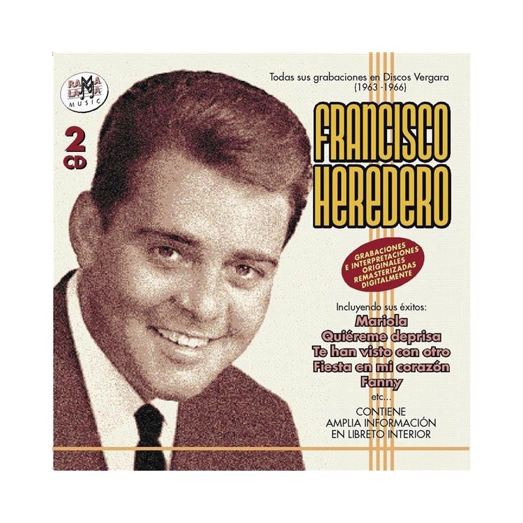 FRANCISCO HEREDERO - TODAS SUS GRABACIONES EN DISCOS VERGARA (1963-1966)