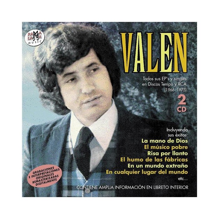 VALEN - TODOS SUS EP'S Y SINGLES EN DISCOS TEMPO Y RCA (1966-1975)