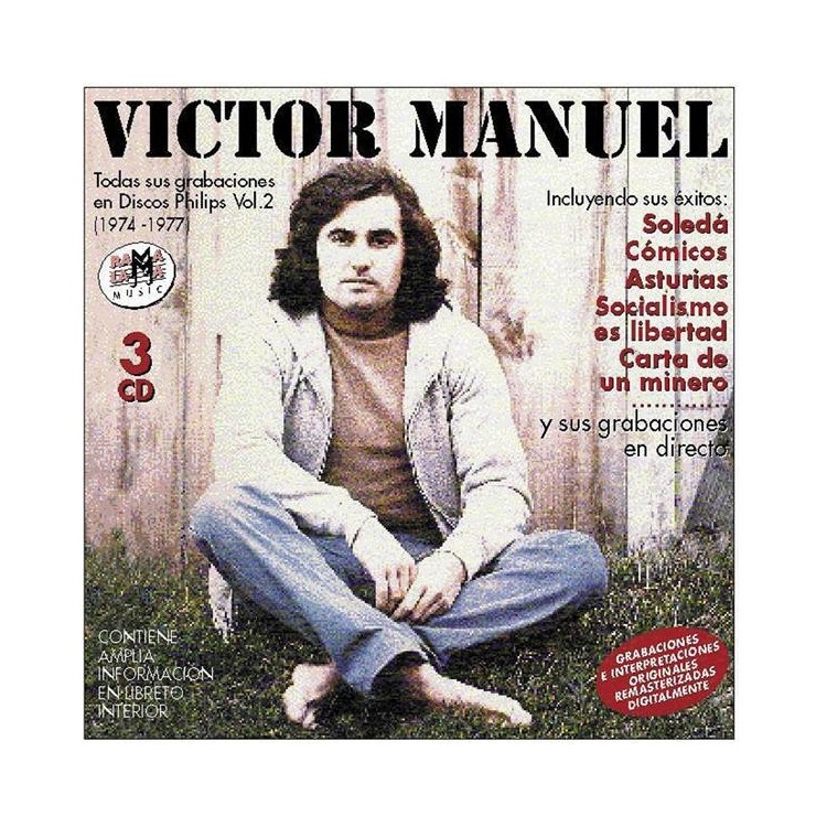 VICTOR MANUEL - TODAS SUS GRABACIONES EN DISCO PHILIPS VOL.2 (1974-1977)