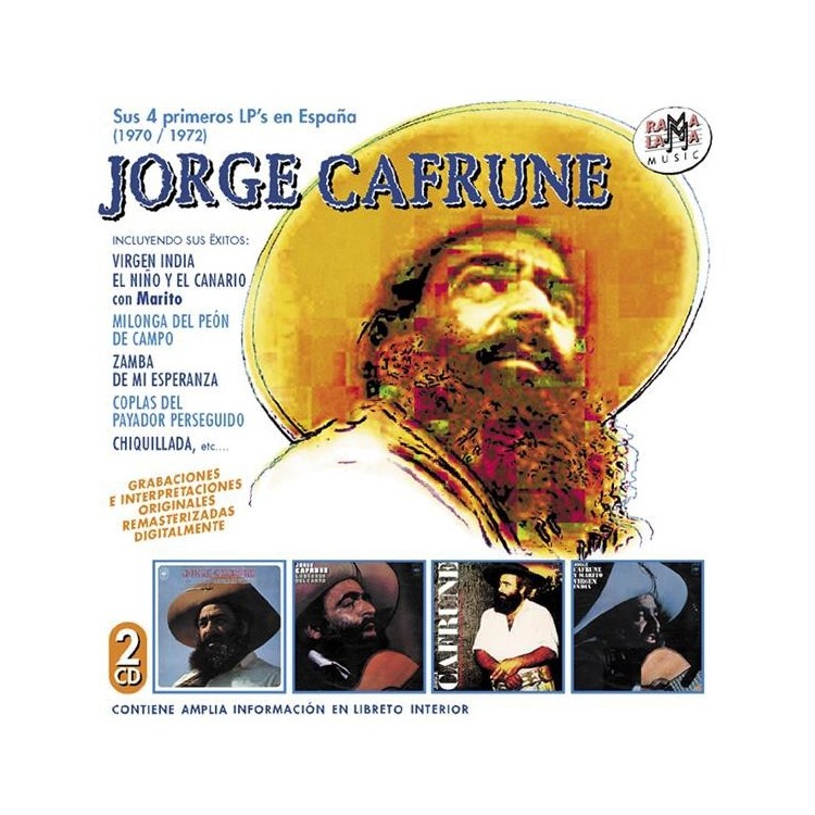 JORGE CAFRUNE - Sus 4 Primeros LP's En España (1970-1972)