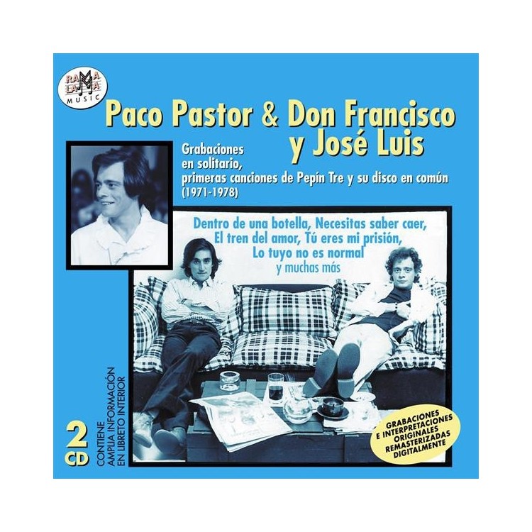 PACO PASTOR& D.FRANCISCO Y JOSE LUIS - Grabaciones en solitario,primeras canciones de Pepin Tre 1971-1978