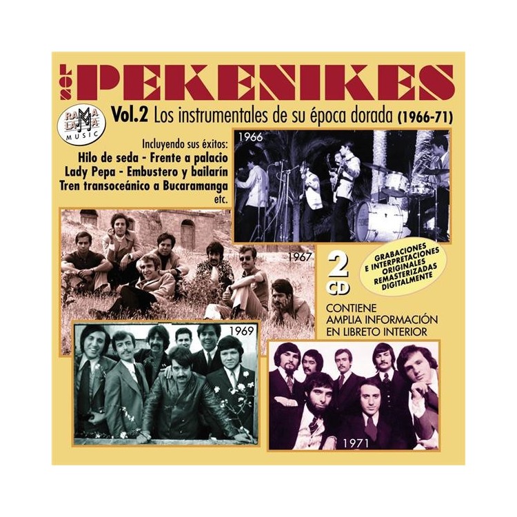 LOS PEKENIKES VOL.2 - Los instrumentales de su epoca dorada 1966-1971