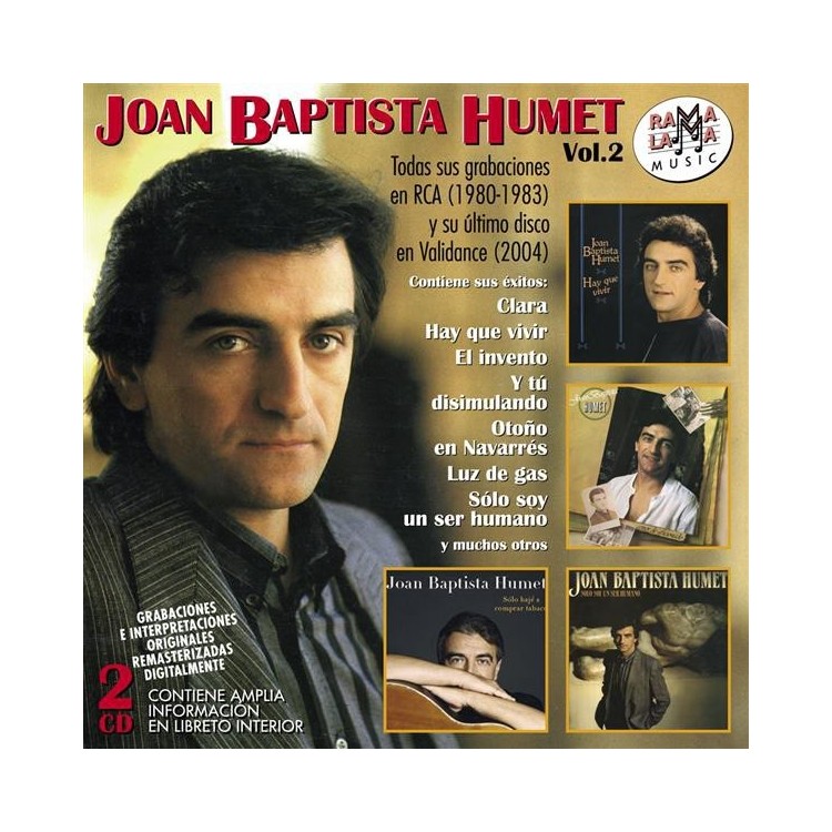 JOAN BAPTISTA HUMET - todas sus grabaciones en rca 1980-1983 y su ultimo disco 2004