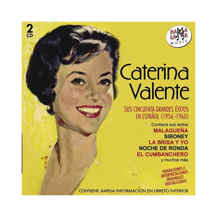 CATERINA VALENTE - SUS CINCUENTA GRANDES EXITOS