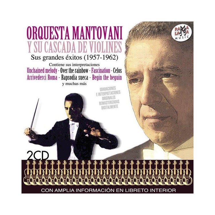 MANTOVANI Y SU ORQUESTA - Grandes exitos "cascada de violines" 1957-1962