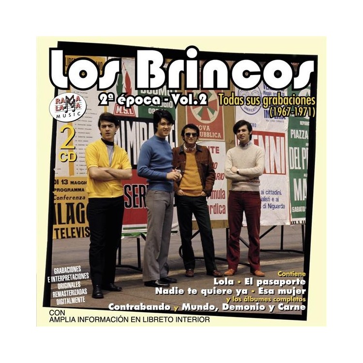 LOS BRINCOS - 2 EPOCA VOL.2 1967-1971 TODAS SUS GRABACIONES