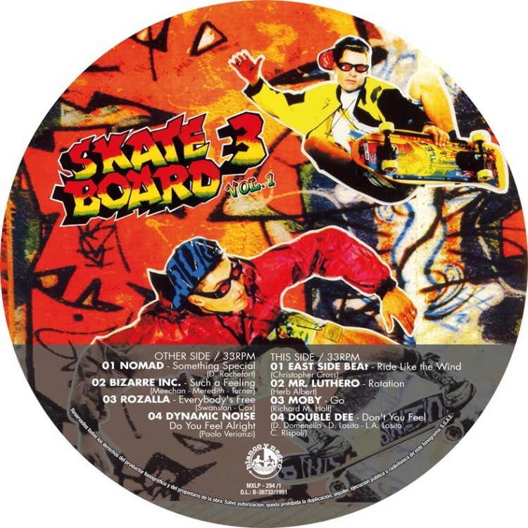 SKATE BOARD 3 Vol.1 (Picture Disc) VINYL