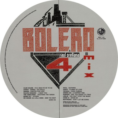 BOLERO MIX 4 (Picture Disc) VINYL BOLERO MIX 4 (Picture Disc) VINYL