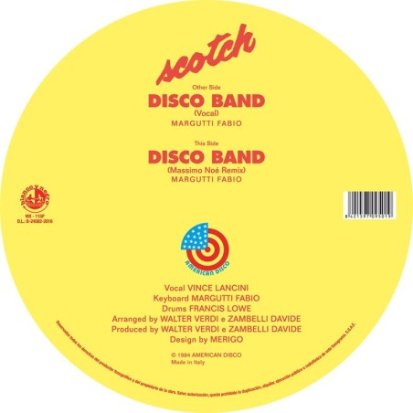 SCOTCH - DISCO BAND (Picture Disc) VINYL SCOTCH - DISCO BAND (Picture Disc) VINYL