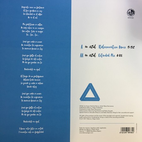 ANDERMAY - EN AZUL - BLUE VINYL