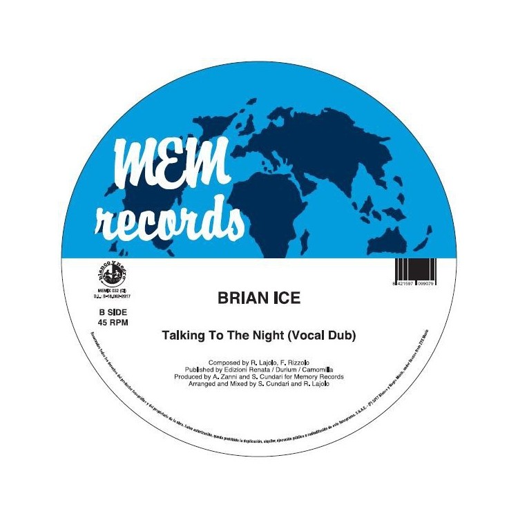 BRIAN ICE - TALKING TO THE NIGHT (Picture Disc) VINYL