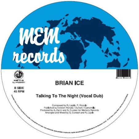 BRIAN ICE - TALKING TO THE NIGHT (Picture Disc) VINYL