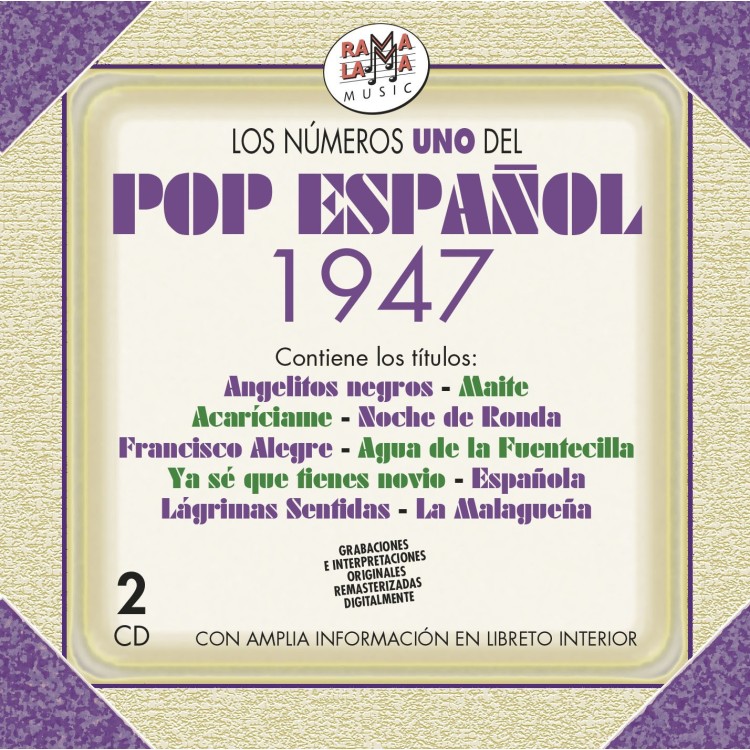 LOS NUMEROS UNO DEL POP ESPAÑOL 1947