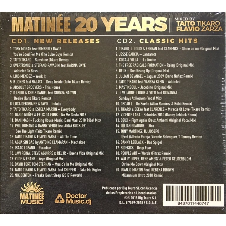 MATINÉE 20 YEARS