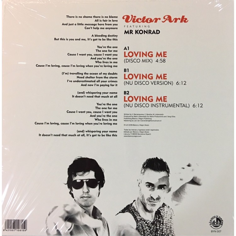 VICTOR ARKT FEAT. MR KONRAD - LOVING ME (RED VINYL)