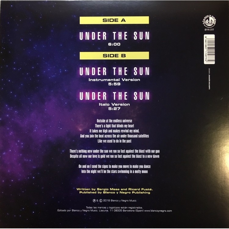 IAMNOTAROBOT FEAT MR WOODCUT - UNDER THE SUN (TRANSPARENT VINYL)