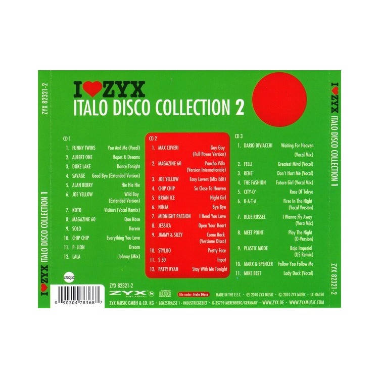 I LOVE ZYX ITALO DISCO CONNECTION 2