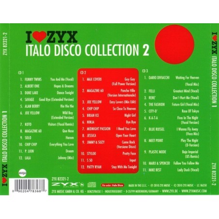 I LOVE ZYX ITALO DISCO CONNECTION 2