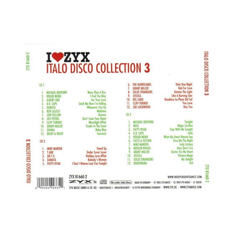 I LOVE ZYX ITALO DISCO CONNECTION 3