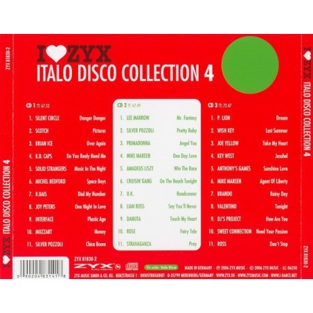 I LOVE ZYX ITALO DISCO CONNECTION 4