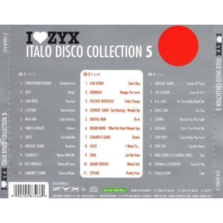 I LOVE ZYX ITALO DISCO CONNECTION 5