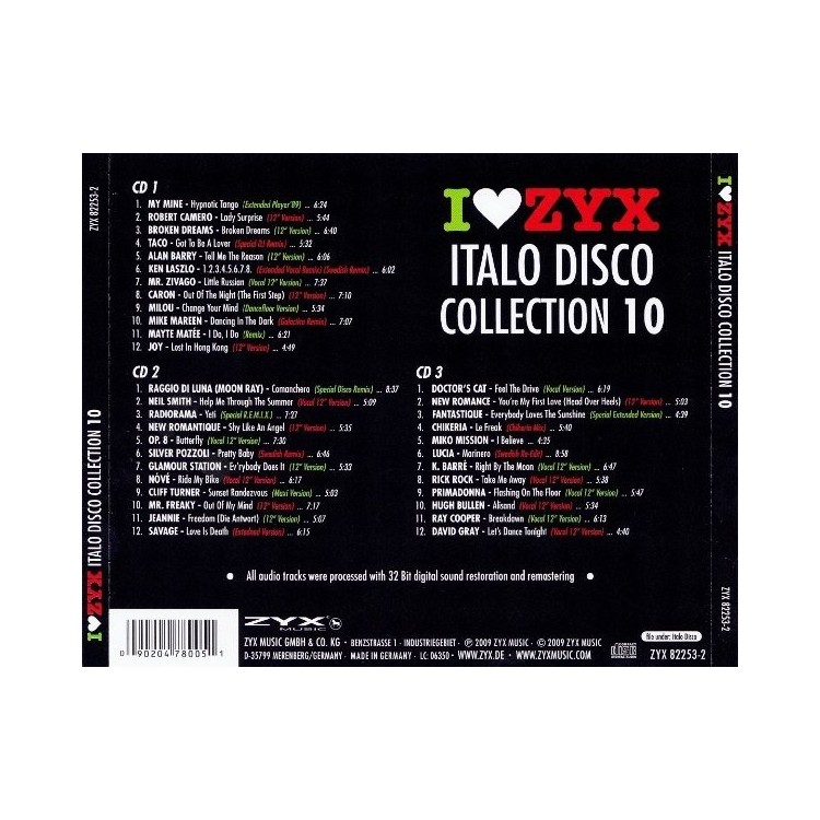 I LOVE ZYX ITALO DISCO CONNECTION 10