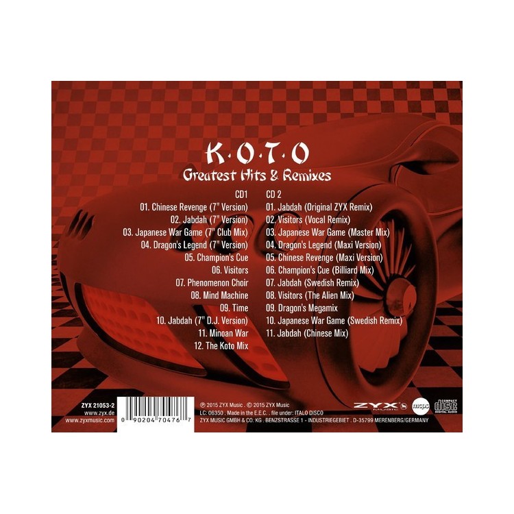 KOTO - GREATEST HITS & REMIXES - CD