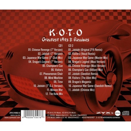 KOTO - GREATEST HITS & REMIXES - CD KOTO - GREATEST HITS & REMIXES - CD
