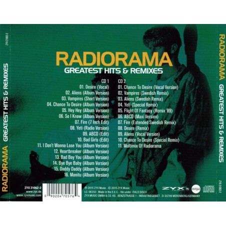 RADIORAMA - GREATEST HITS & REMIXES - CD