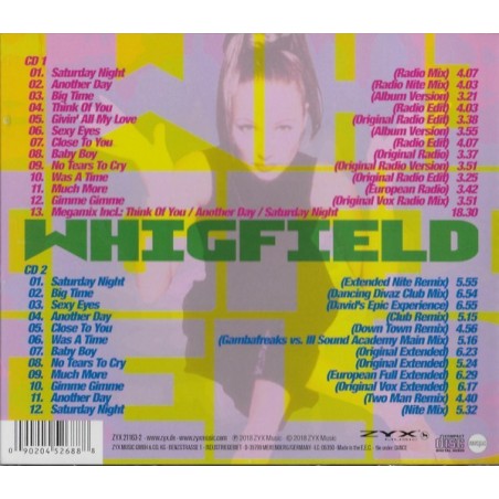 WHIGFIELD - GREATEST HITS & REMIXES - CD