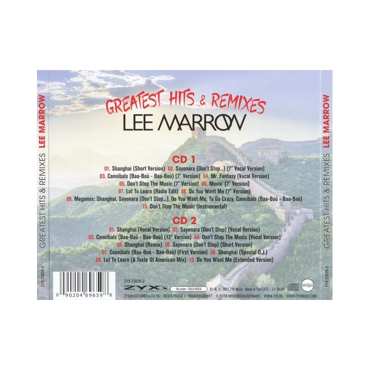LEE MARROW - GREATEST HITS & REMIXES - CD