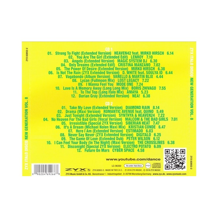 ZYX ITALO DISCO NEW GENERATION Vol.8
