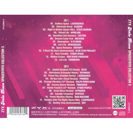 ZYX ITALO DISCO SPACESYNTH COLLECTION Vol.3 ZYX ITALO DISCO SPACESYNTH COLLECTION Vol.3