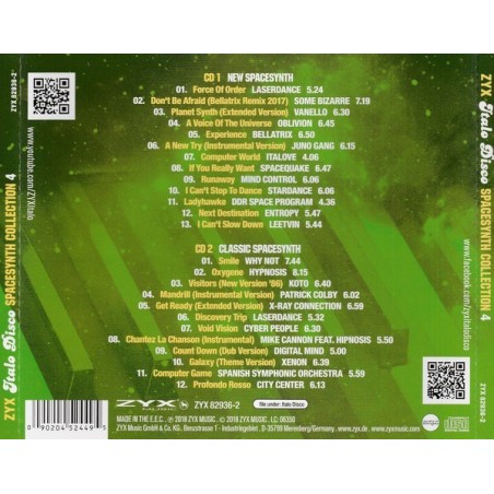ZYX ITALO DISCO SPACESYNTH COLLECTION Vol.4