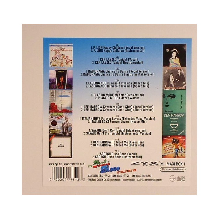 ZYX ITALO DISCO 12 INCH COLLECTOR'S BOX Vol.1