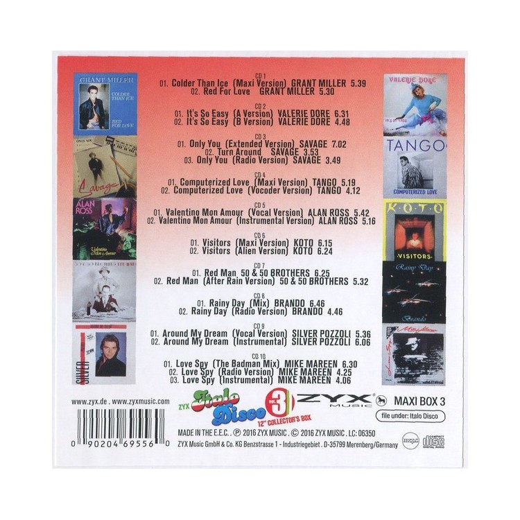 ZYX ITALO DISCO 12 INCH COLLECTOR'S BOX Vol.3