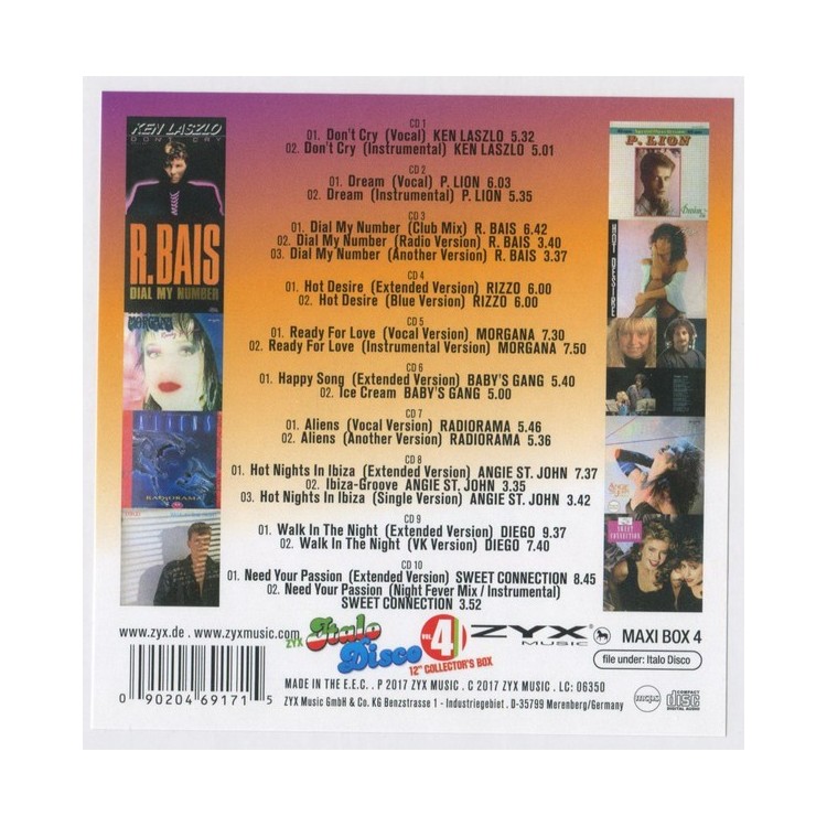 ZYX ITALO DISCO 12 INCH COLLECTOR'S BOX Vol.4