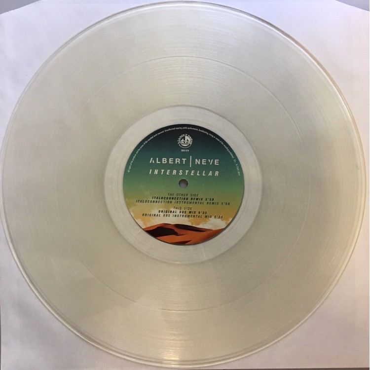 ALBERT NEVE - INTERSTELLAR (TRANSPARENT VINYL)