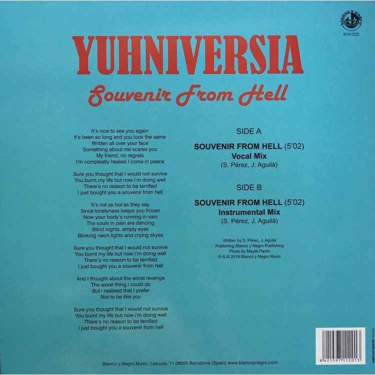 YUHNIVERSIA - SOUVENIR FROM HELL (RED VINYL)