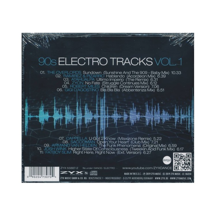 90s ELECTRO TRACKS Vol.1 - CD