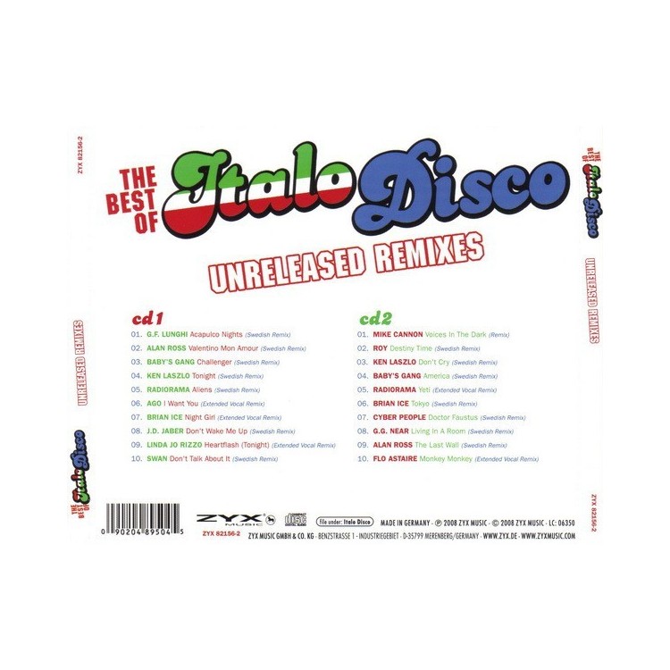 THE BEST OF ITALO DISCO UNRELEASED REMIXES - CD