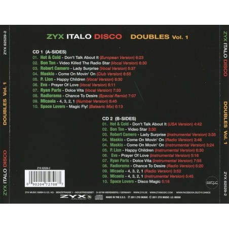 ZYX ITALO DISCO DOUBLES VOL.1 - 2CD