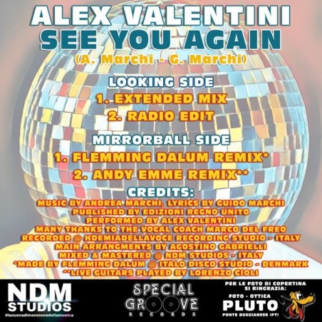 ALEX VALENTINI - SEE YOU AGAIN (TRANSPARENT GREEN VINYL) ALEX VALENTINI - SEE YOU AGAIN (TRANSPARENT GREEN VINYL)