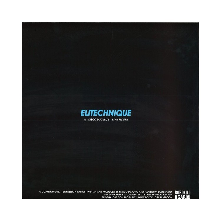 ELITECHNIQUE - DISCO D'AZUR/RIVA RIVIERA - VINYL