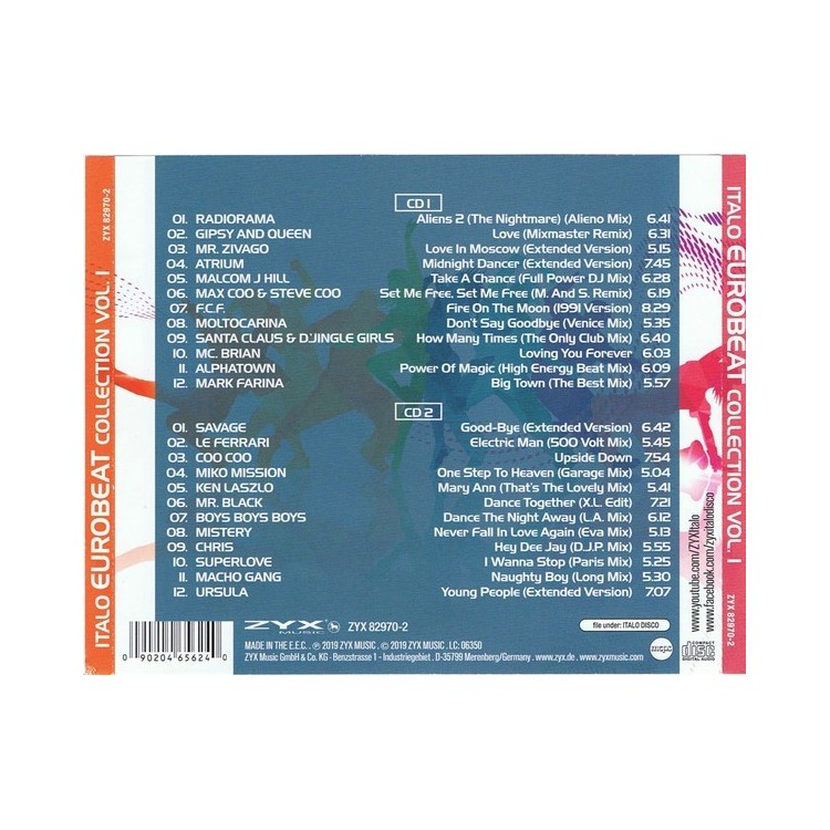 ITALO EUROBEAT COLLECTION Vol.1 - 2CD