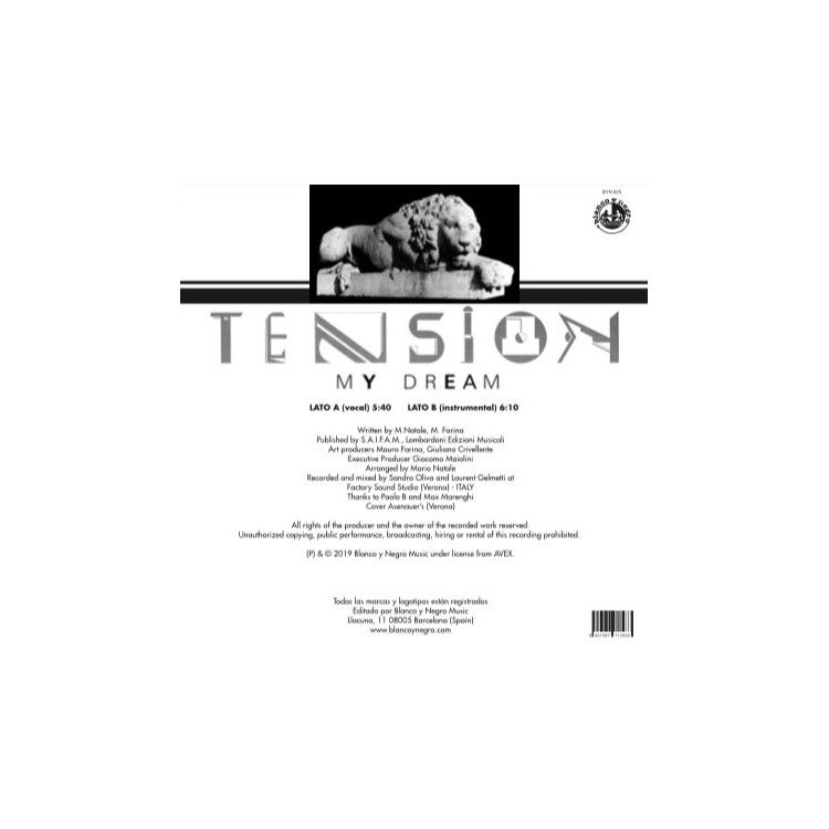 TENSION - MY DREAM - VINYL