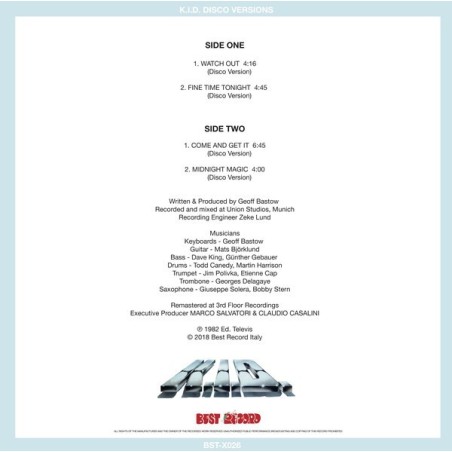 K.I.D. - DISCO VERSIONS (VINYL)