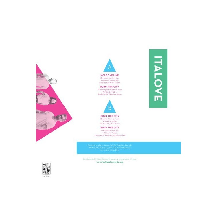 ITALOVE - HOLD THE LINE / BURN THIS CITY (VINYL)